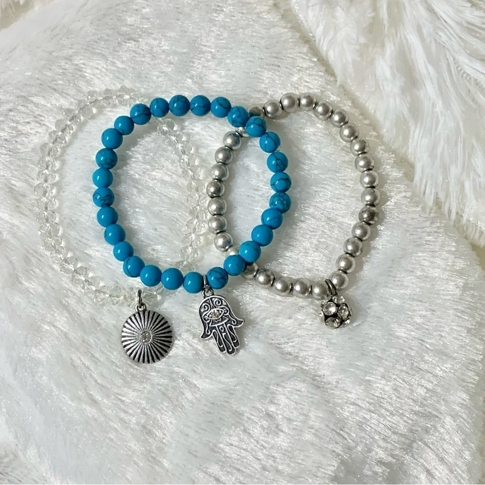 NWOT layered turquoise bracelet